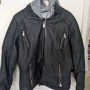 Faux leather jacket